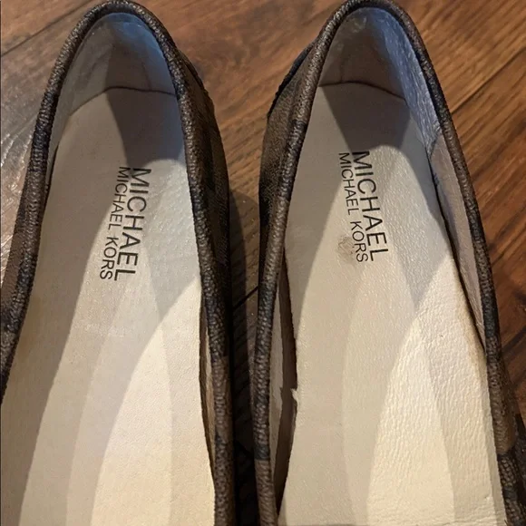 Michael Kors Checkered Brown Loafers - Picture 4 of 12